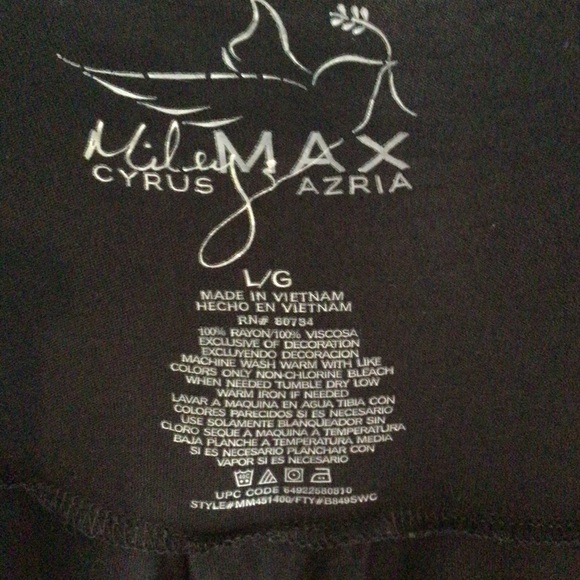 Miley Cyrus/Max Azria Slouchy Black Vest Size Large - Picture 2 of 5